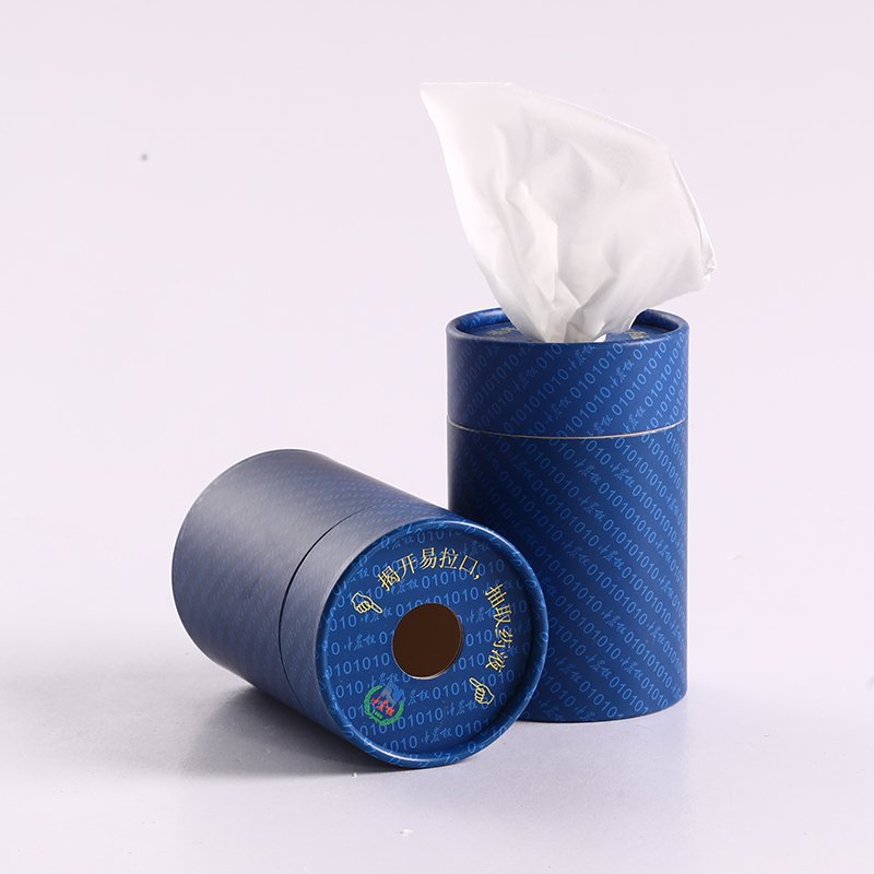 Supply Round Custom Tissue Box Paper Facial Tissue Box