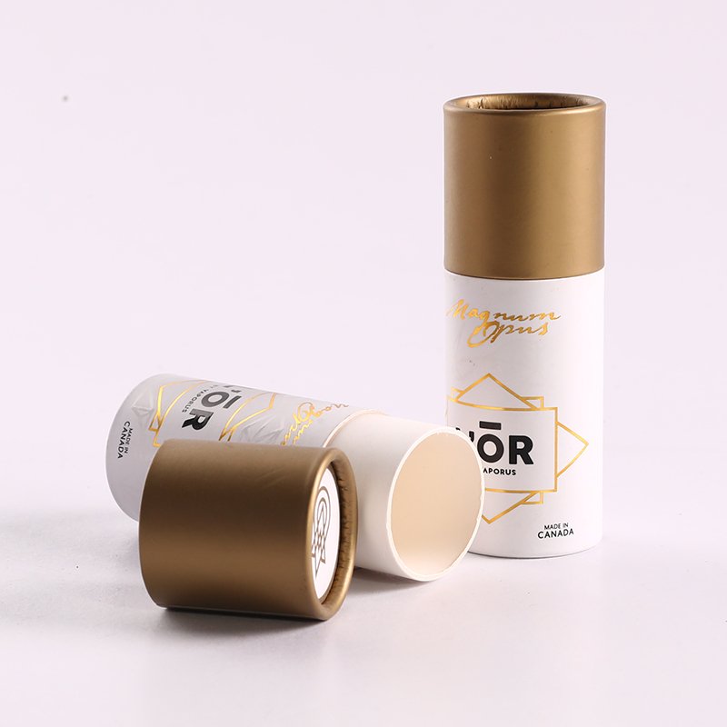 Simple Design CBD Product/Hemp Oil Round OEM Acceptable Paper Tube Packaging Cylinder