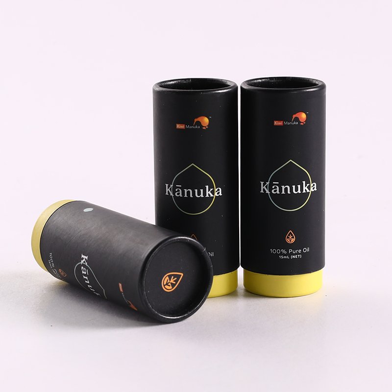Small Size Custom Design CBD/Hemp Oil/Cigarette/Dropper/Bottle Paper Tube Packaging Box with Golden Foil