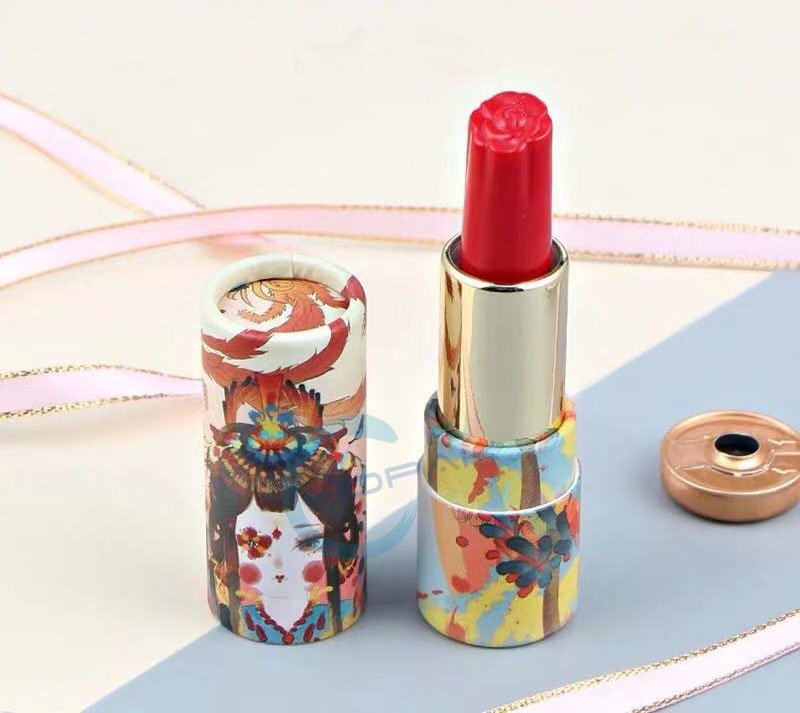 Newest Good Market Make Your Own Brand Lipstick Cylinder Paper Lipstick Tube Lip Balm Container  