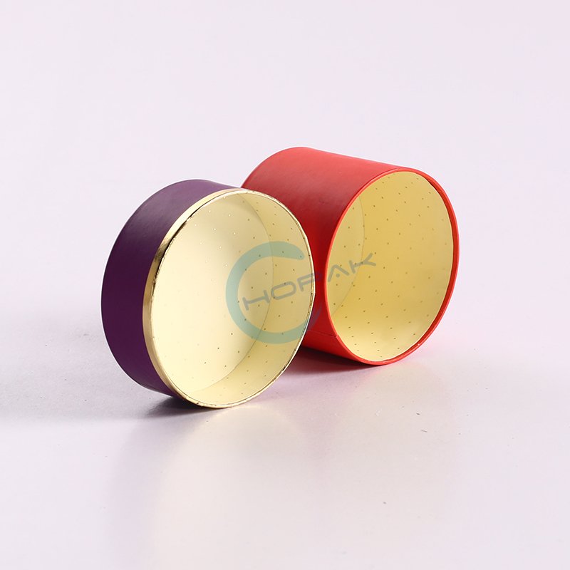Manufacturer Strong Recycled Printed Cylinder Foiling Stamping Gift Paper Box