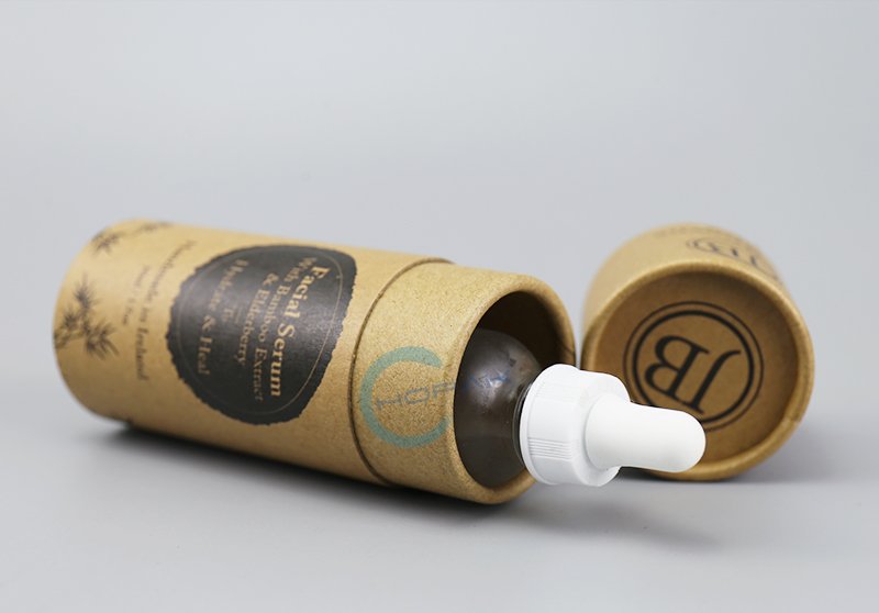 Custom Printed Paperboard Round Paper Tube for Essential Oil Packaging