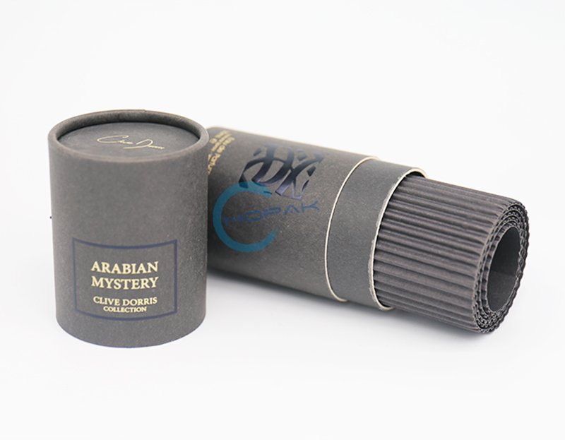customized black paper tube for perfume (3)