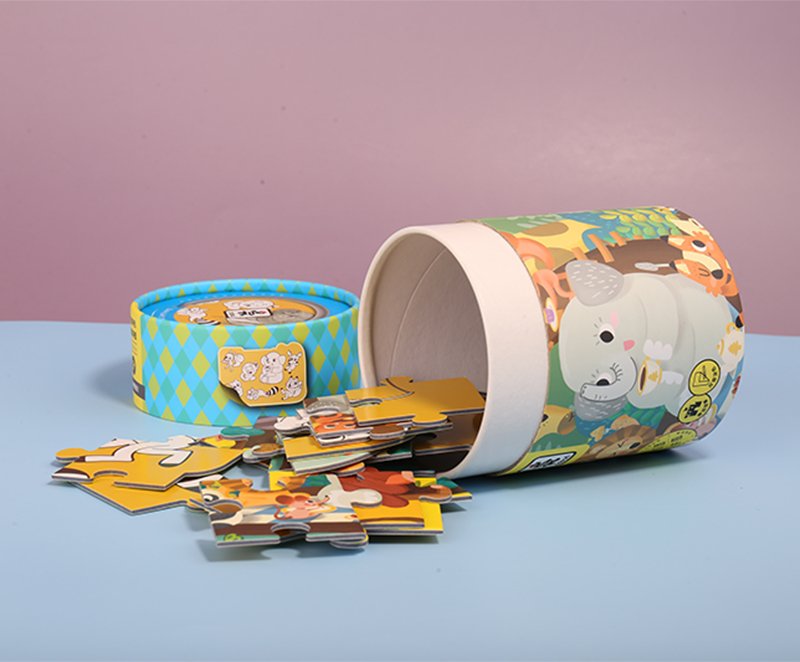 paper tube packaging for children Jigsaw (4)