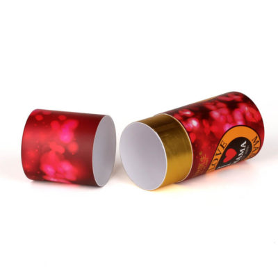 Cardboard Tube Packaging with Foil Stamping