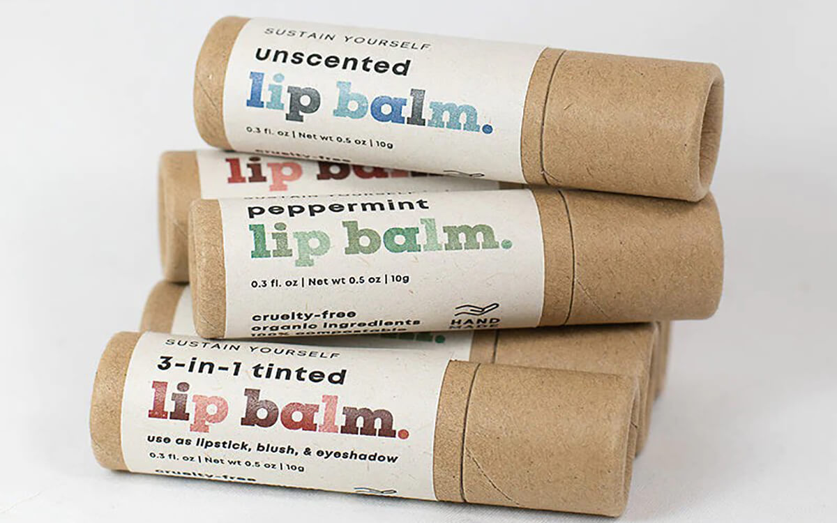 paper tube lip balm